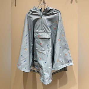 French brand Monoprix rain poncho coat with hood 6/8 raincoat